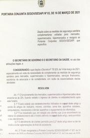 Governo determina fechamento de mercados e supermercados às 20h no Piauí