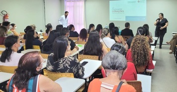 Equipe multidisciplinar do Hospital Infantil Lucídio Portella passa por treinamento sobre cardiopatia congênita