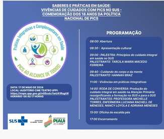 Sesapi realiza evento sobre Política Nacional de Práticas Integrativas e Complementares no SUS