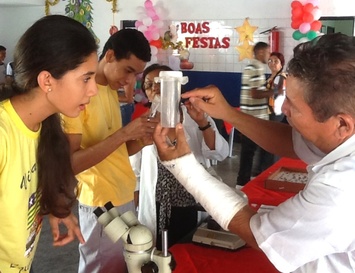 Projeto Saúde Itinerante é recebido na Escola Severiano Sousa