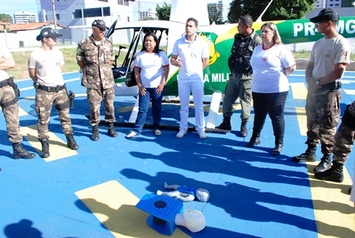 SAMU treina policiais do GTAP em primeiros socorros