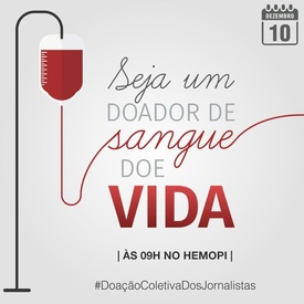 Jornalistas se reúnem para doar sangue