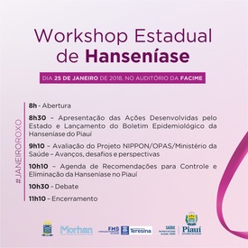 Saúde realiza Workshop Estadual de Hanseníase