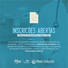 Inscrições para Residência Médica em Parnaíba terminam dia 31